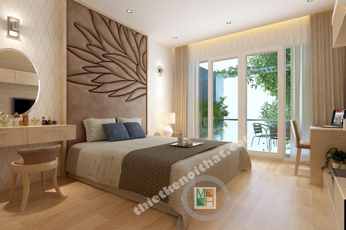 Thi công nội thất phòng ngủ khách sạn 3 sao